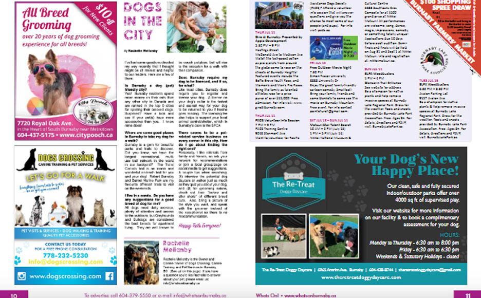 WHAT'S ON! BURNABY Print & Online Magazine - July-August/2019